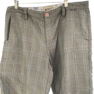 Matix Charcoal Checkered Mens shorts size 38
